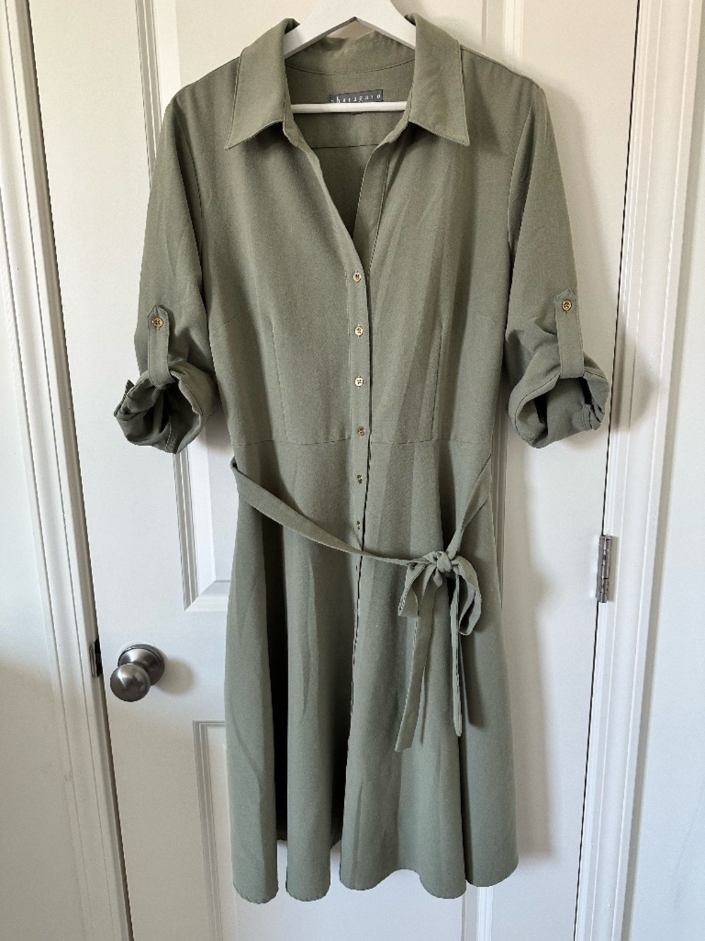 Olive Green Shirt Dress